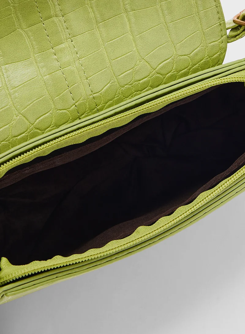 ELLA Croc Detail Mini Crossbody Bag