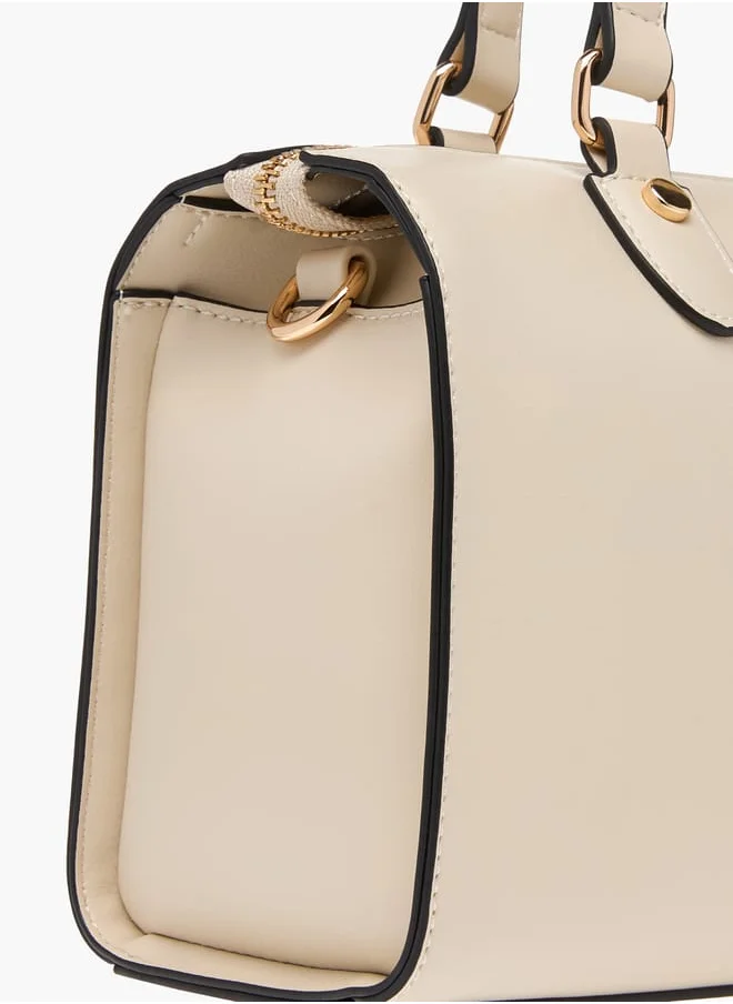 سيليست Solid Tote Bag with Handles and Zip Closure
