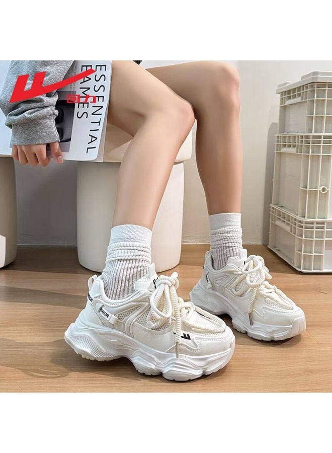 Pull Back Warrior Dad Shoes Women's Summer New Thin Breathable Sports Shoes Thick-soled Height-increasing Versatile Casual Shoes For Women - Image 1