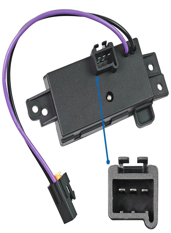 TVM TRAVERMAN HVAC Blower Motor Resistor Blower Control Module 4P1516 Compatible with GMC Envoy Sierra Yukon,2003-2007 Chevy Silverado Avalanche Suburban Tahoe,Cadillac Escalade Replaces# 89018778 1580567 52495874 - Image 2