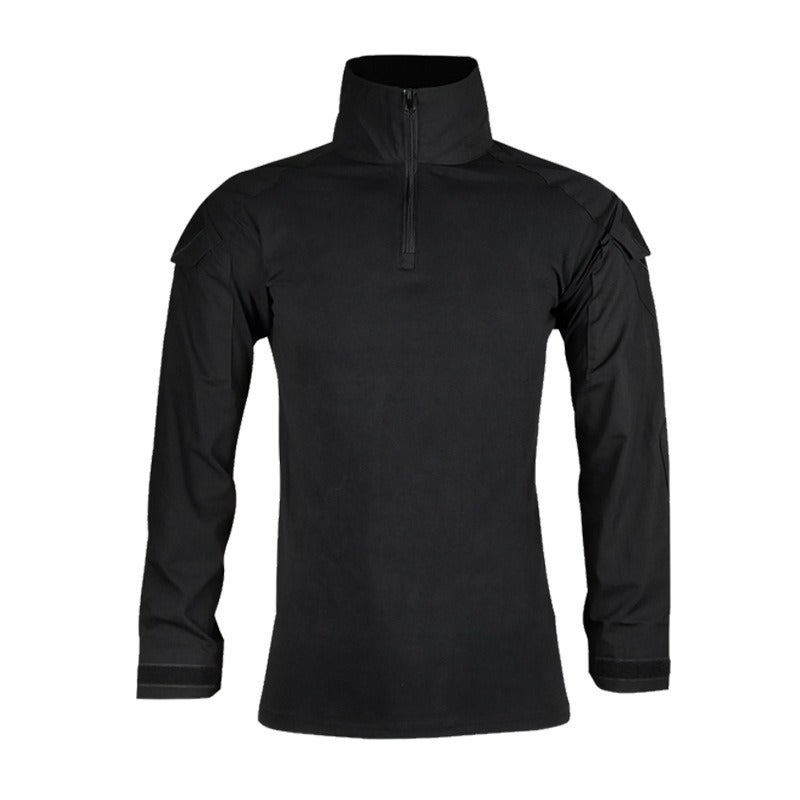 PFZL Outdoor Tactical Frog Suit Long Sleeve Spring Cycling Training Shirt Stretch T-Shirt Top for Boys - Image 1