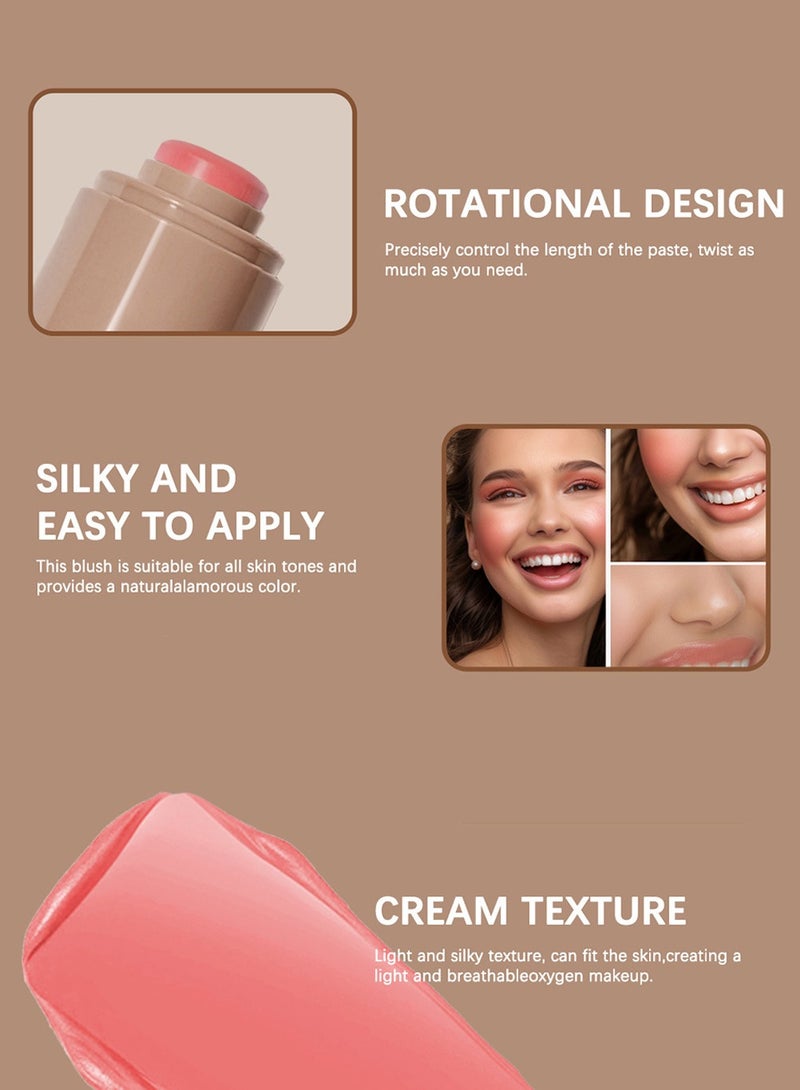 lakerain Creamy Blush for Buildable Color | Soft & Velvety Texture | Long-Lasting, Luminous Finish | Hydrating & Blendable | Natural Glow for All Skin Types - Image 4