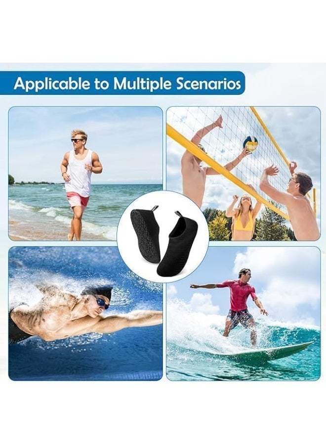 جزمة بحر سهلة الارتداء للشاطئ مريحة للأطفال و الكبار من سبورت كيو® نعل مريح ومرن للحماية من الصخور والرمل الساخن احذية بحر مائية سريعة الجفاف للسباحة والغطس وركوب الامواج والتجديف والشاطئ والمشي واليوغا