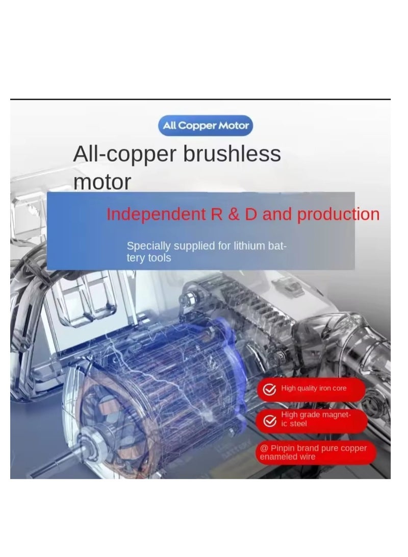 BlueFire 16-Inch Brushless Cordless Chainsaw with 2×3000mAh Rechargeable Batteries & Fast Charger | Portable Electric Battery Powered Chain Saw for Wood Cutting, Tree Trimming, Pruning & Gardening | High-Efficiency Pure Copper Motor, Deep-Quenched Guide Chain, Low Kickback, Lightweight & Easy to Use | Long-Lasting Power, Durable & Smooth Cutting Performance for Home, Farm & Outdoor Use - Image 3