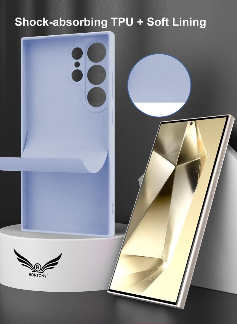 BORTONY Samsung S25 Ultra Case Liquid Soft Silicone Gel Rubber Galaxy S25 Ultra Cover Anti Scratch Military-Grade Shockprrof Protective Case for Samsung Galaxy S25 Ultra 6.8 Inch - Image 5