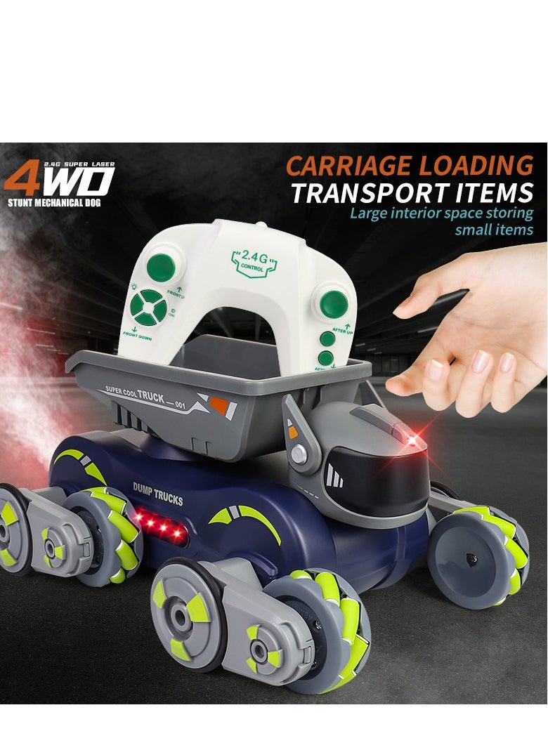 JJRC New Spray Light Music Deformation Stunt Car 2.4G Remote Control Boy Electronic Pet Toy Gift  - Image 2