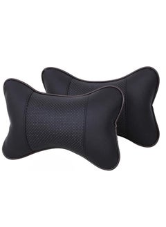 Generic Package - from 2 ventilated car neck pillow, comfortable and soft-touch headrest and neck pillow for Car Seat  Travel and Home black] from Rana store  - Image 1
