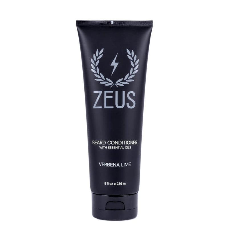 ZEUS Beard Conditioner Wash, Cleansing & Moisturizing Beard Wash with Green Tea & Natural Ingredients to Soften Facial Hair (Made in USA) Verbena Lime - Image 1