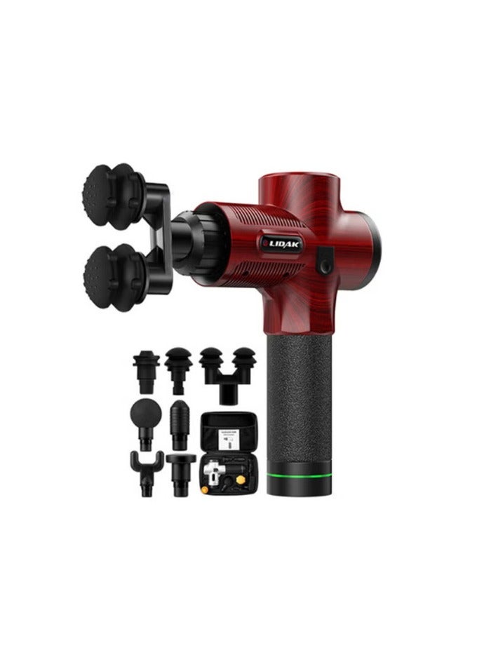 Generic Mini Portable Massage Gun Deep Tissue, Back Massage Gun for Athletes for Pain Relief Attaching 7 PCS Specialized Replacement Heads, Percussion Massager with 30 Speeds  LCD Screen  - Image 1