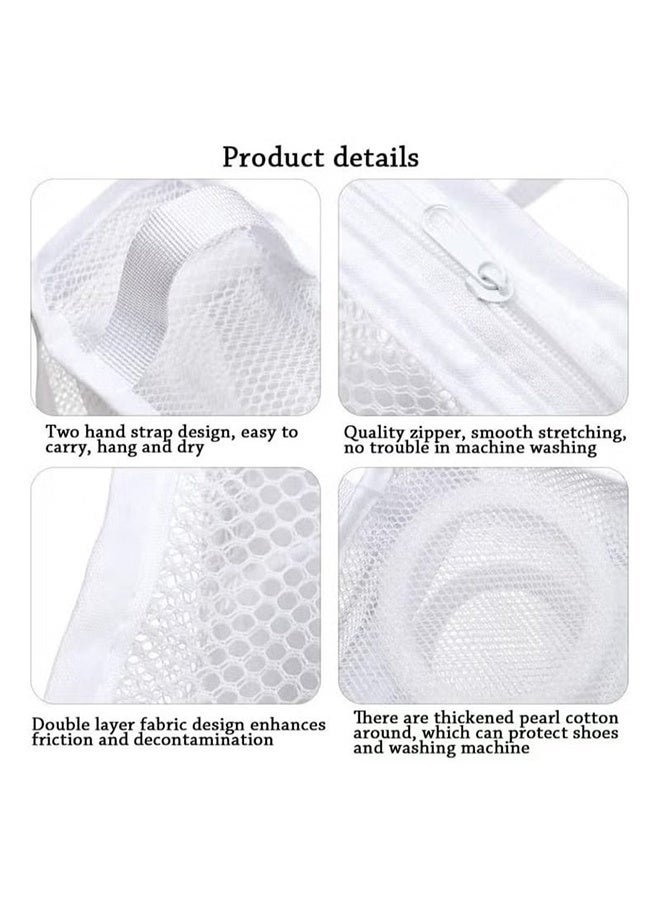 GIFT 3 Pcs Shoe Washing Bags Laundry Bags with Zip Closure Reusable Hanging Bag for Sneakers Running Shoes and Socks - Image 4