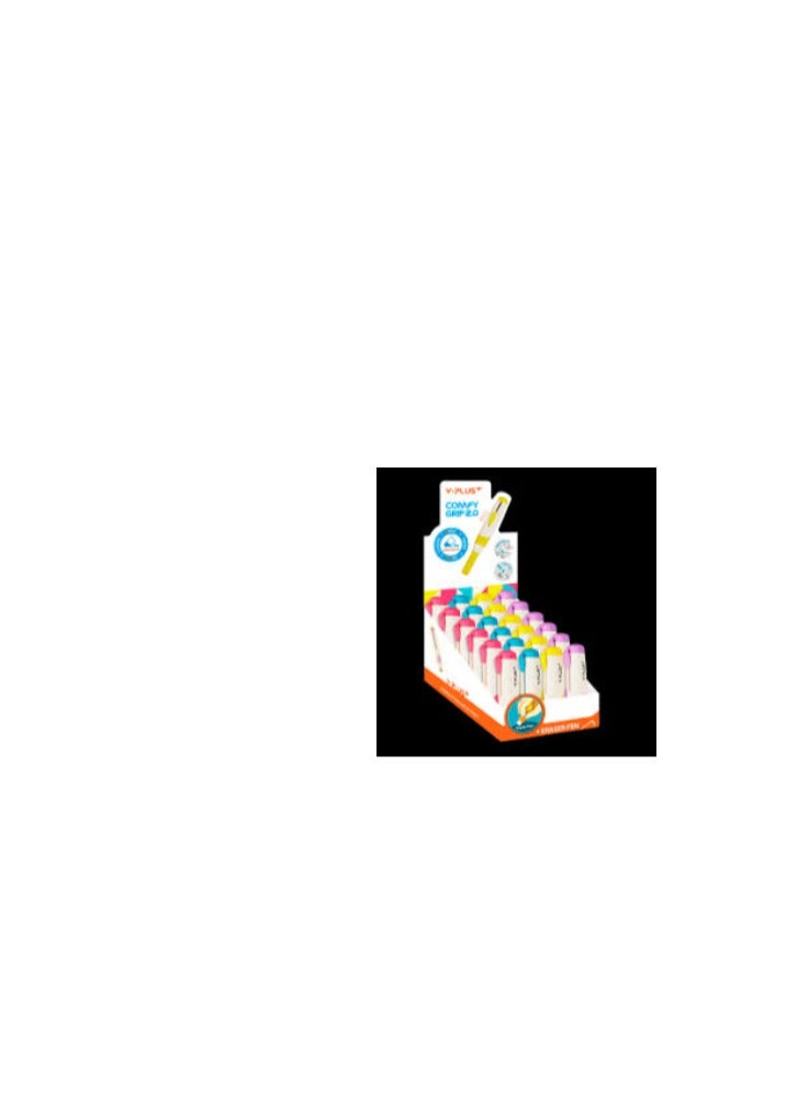 YPlus قلم ممحاة Y بلس، مستطيل، 24 قطعة، متعدد الألوان - Image 2