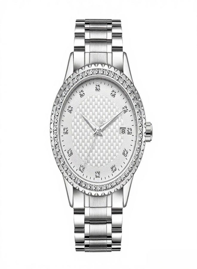 Tevise Men Fashion Automatic Mechanical Wrist Watch Luxury Diamond Calendar Waterproof Stainless Steel Watch - Image 1