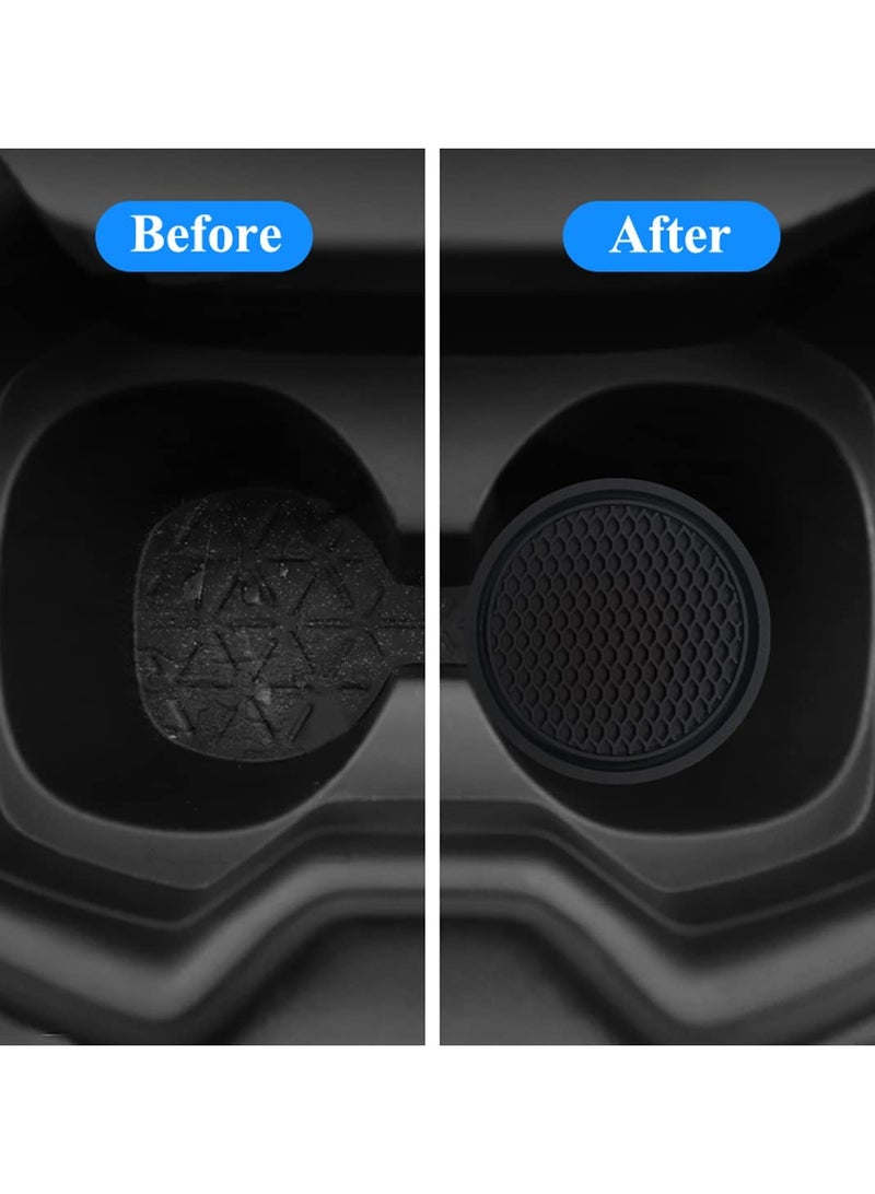 SYOSI 6PCS Car Cup Coaster Accessories 2.75 inch Anti Slip Insert Suitable for Most Interior Accessory Women Party Birthday - Image 3