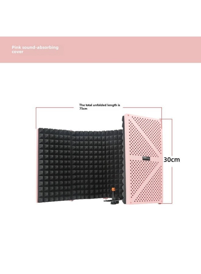 بث مباشر كاريوكي مكثف ميكروفون عزل صوتي قطعة قطن امتصاص الصوت لوحة عزل صوتي للميكروفون غلاف خمسة أبواب عازل للرياح - Image 1