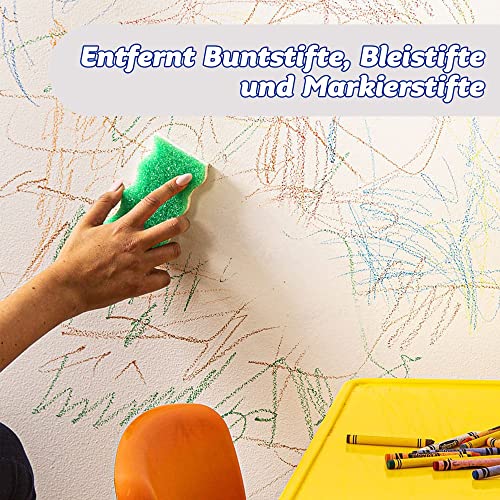 Scrub Daddy Eraser Daddy 10x, Magic Eraser Sponge for Painted Walls, Skirting Board Cleaner, Melamine Sponges, Dual-Sided Scrubber Pads, All Purpose Cleaning Sponges, Magical Mark Remover, 2 Pack - Image 5