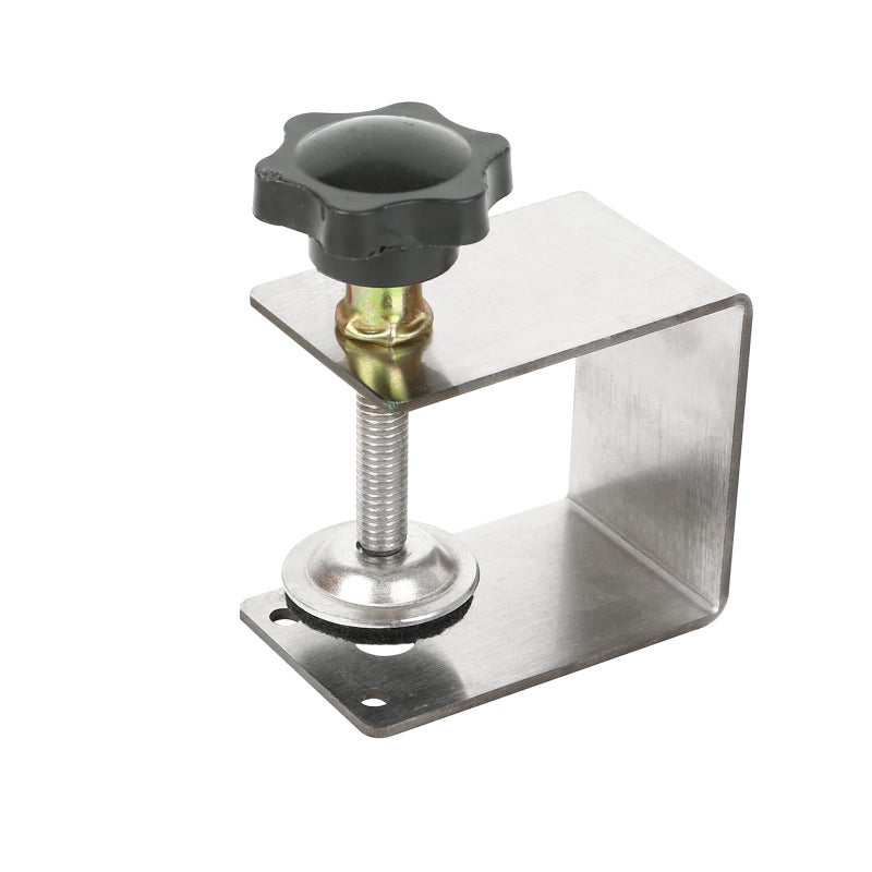 Copgge Universal C Cabinet Installation Clamps Steel Drawer Front Installation Clamps Drawer Panel Clips Flexible Drill Hole Guide Drawer Table Mount Holder Quick Release U Clamp Holder (1) - Image 1