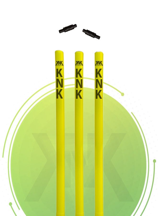 KNK PVC Plastic Cricket Wicket Full Stump (Floro Wicket) - Image 3
