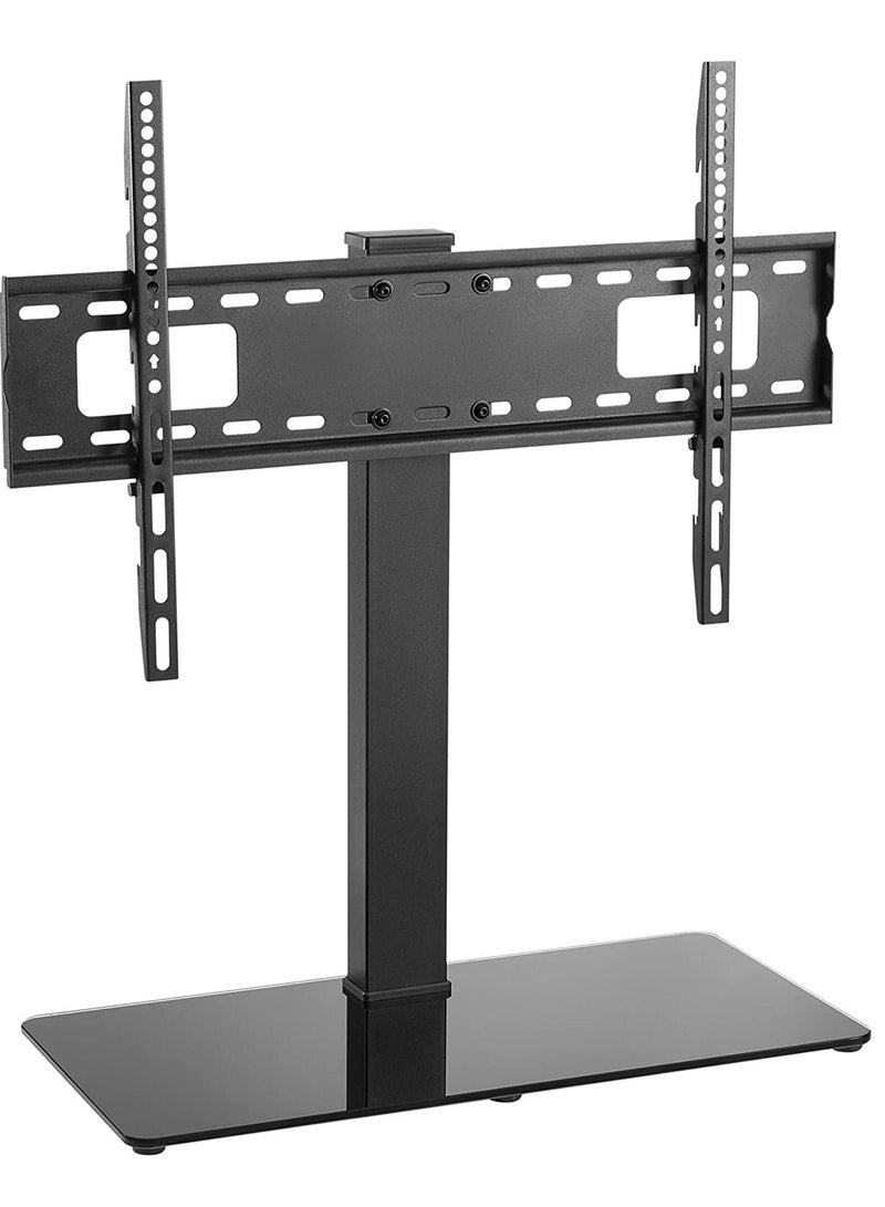 Table Top LCD/LED TV Stand with 8.0mm/0.31in Thickness Tampered Glass Fit for 37~70in with Holding Weight Capacity 40KG (88lbs)  - Image 1