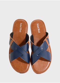 Robert Wood Cross Strap Casual Sandals  - Image 4