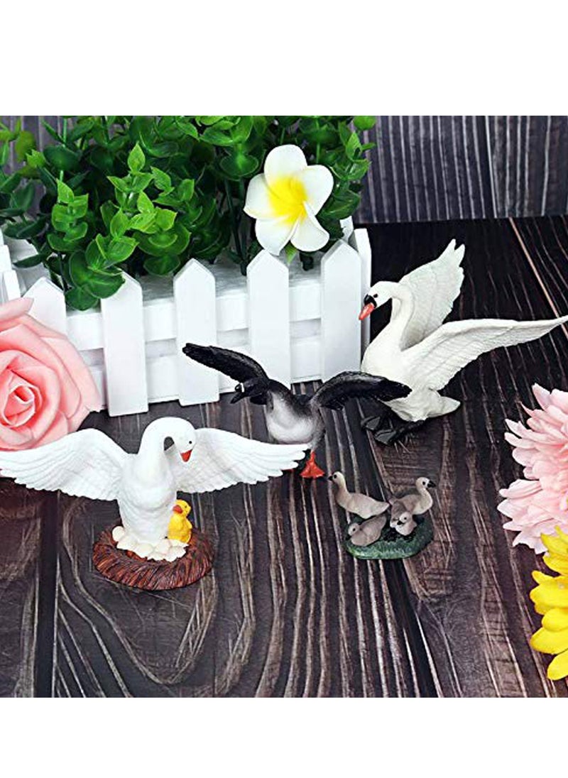 Excefore - Farm Animals Goose Figurines, Simulated Farm Life Realistic Plastic Animals for Collection Educational Props Duck Toy Figurine for Kids Ages 3 and Above - Image 1