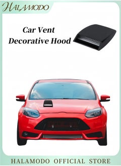Generic Universal Car Air Flow Intake Hood Scoop ABS Self Adhesive Bonnet Vent Cover SUV Vent Cover Decorative Hood for Most Cars & Vehicles  - Image 1