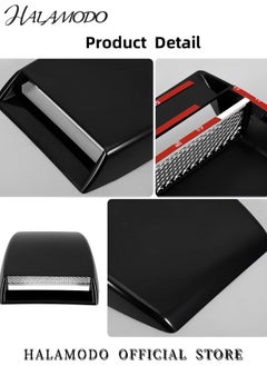 Generic Universal Car Air Flow Intake Hood Scoop ABS Self Adhesive Bonnet Vent Cover SUV Vent Cover Decorative Hood for Most Cars & Vehicles  - Image 3
