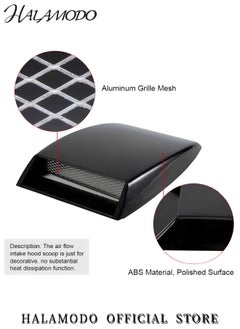 Generic Universal Car Air Flow Intake Hood Scoop ABS Self Adhesive Bonnet Vent Cover SUV Vent Cover Decorative Hood for Most Cars & Vehicles  - Image 4