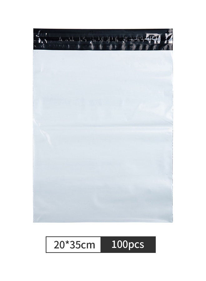 نيبمينينت مجموعة من 100 قطعة أكياس الشحن ذاتية الغلق والمقاومة للماء البولي ميلرز والأظرف البريدية أبيض/أصفر/أسود - Image 2