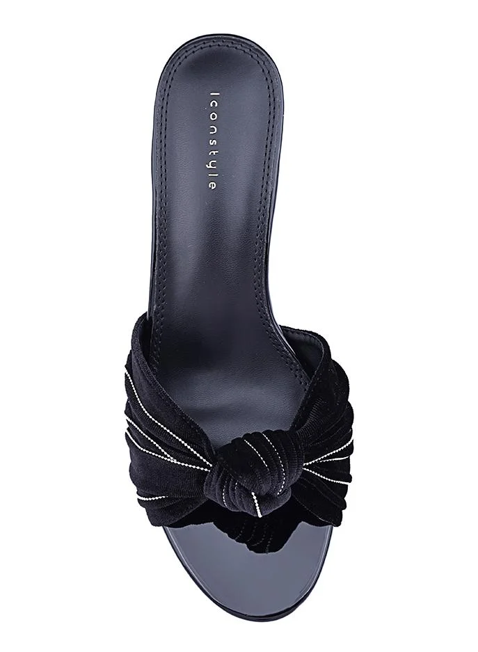 أيقون كعب مفتوح مطرز