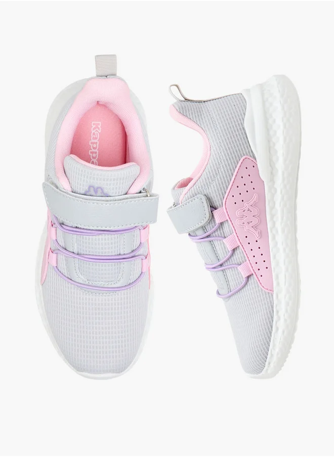 كابا Girls' Textured Sports Shoes with Hook and Loop Closure