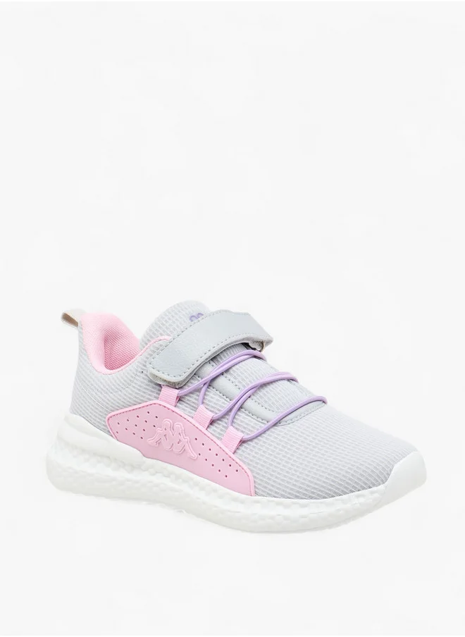 كابا Girls' Textured Sports Shoes with Hook and Loop Closure