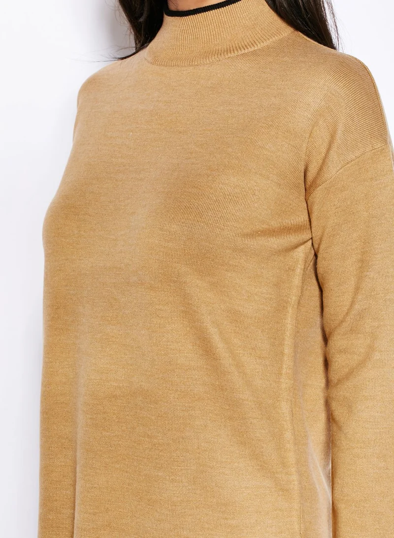 TOPSHOP Roll Neck Long Jumper