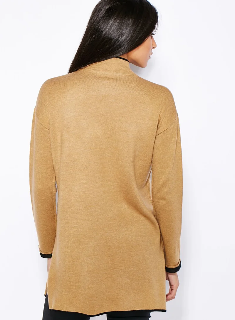TOPSHOP Roll Neck Long Jumper
