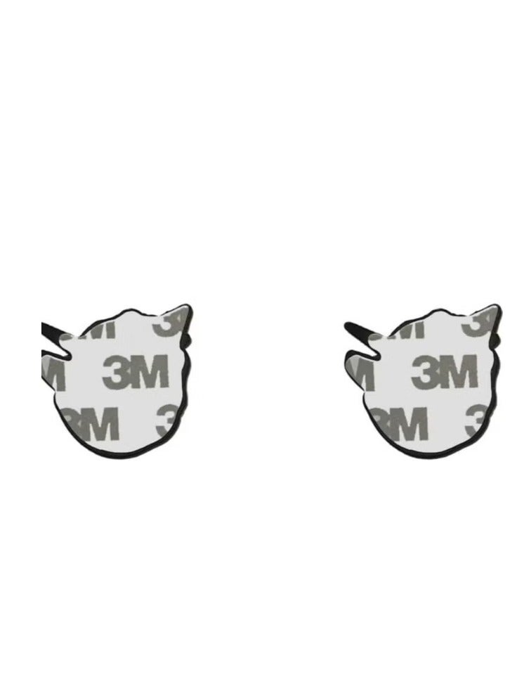 UAE King Sheikh Mohammed Bin Zayed Al Nahyan Image 2D Metal Sticker Badge 5 Pcs 2 cm - Image 3