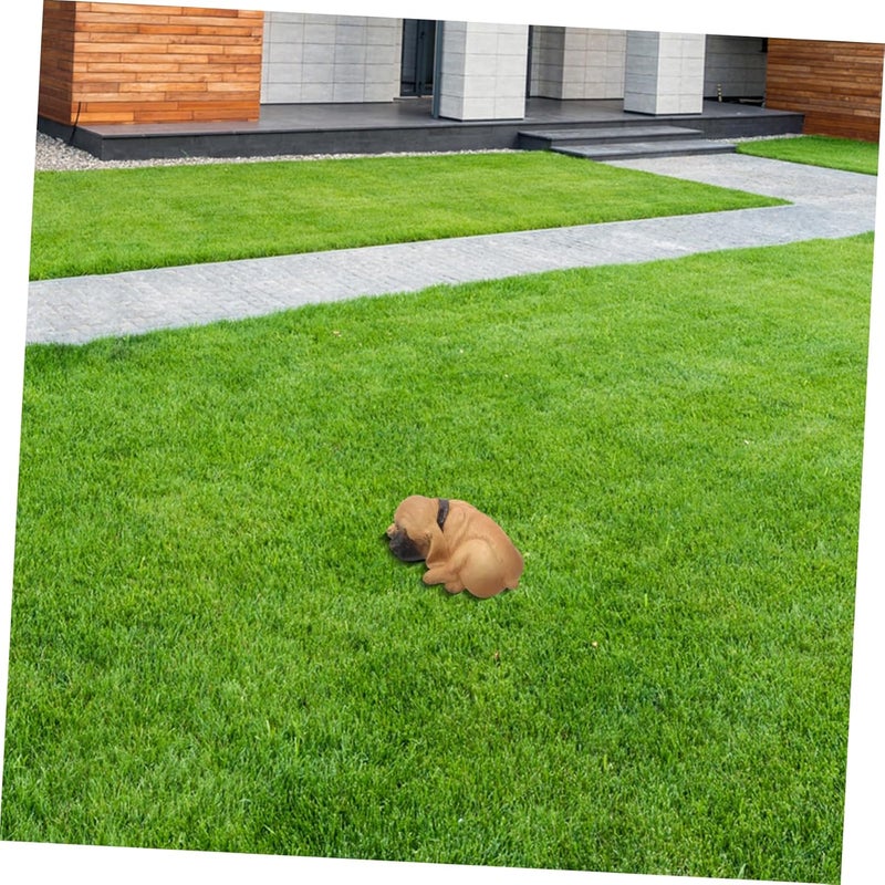 Uonlytech Puppy Garden Key Hider Box Outdoor Hidden Key Holder with Realistic Dog Statue Appearance Weatherproof Safe Storage for Lawn - Image 3