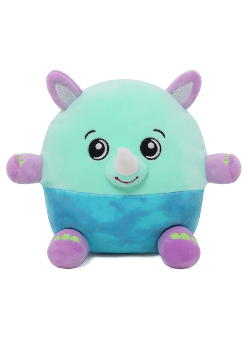 Happy Lines Gifts Dream Beams glow in the dark - , Rafael the rhino (7.5"/18cm) - Vacuum Pack w/ hangtag  - Image 1
