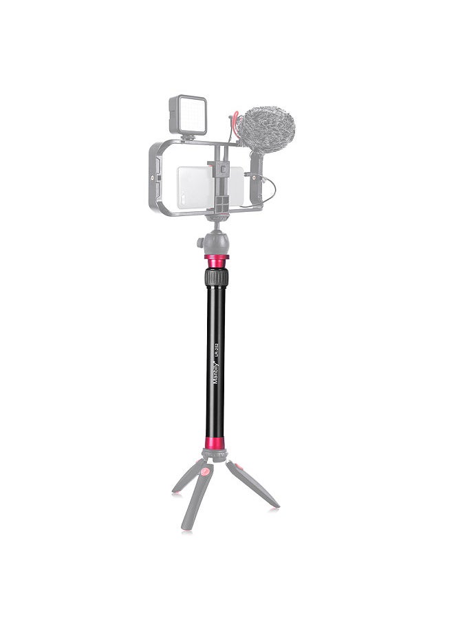 Manbily - Manbily LR-252 44.5cm/17.5in Extension Rod Aluminum Alloy 5kg/11lbs Load Capacity 2 Sections with Universal 1/4in & 3/8in Threaded Screw for DSLR SLR Camera Stabilizer Ball Head Tripod Phone Clamp - Image 1