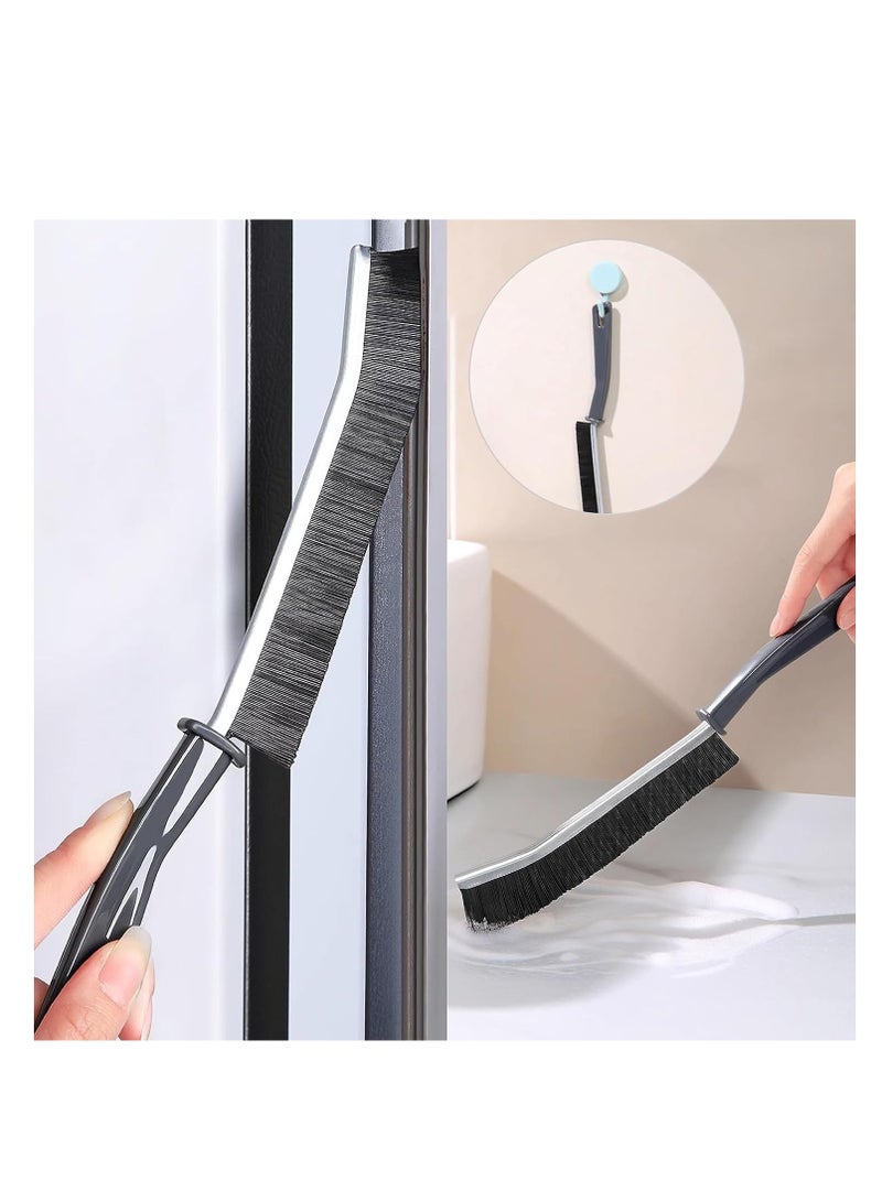 Crevice Cleaning Brush Gap Cleaning Brush for Toilet Corner Tiny Window Door Track Groove Gap Cleaning Tool Tube Brushes Thin Cleaning Brush with Long Handle for Home Kitchen 3PCS - Image 5