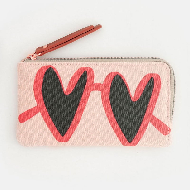 Zip Pouch - Heart Sunglasses Gls107