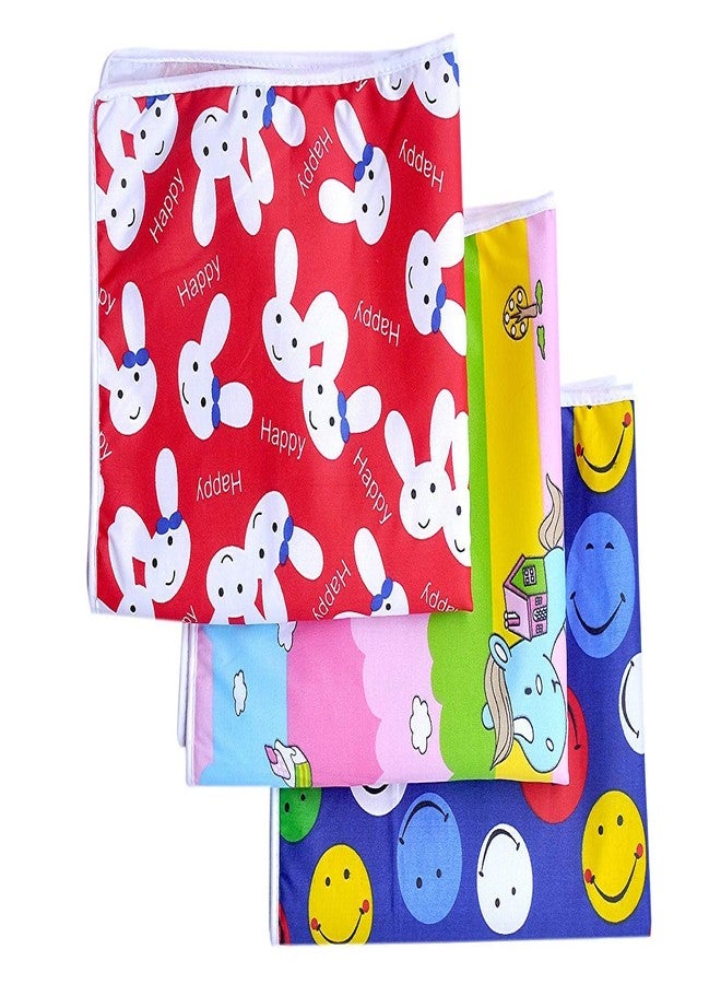 Nonibud Cotton, Plastic, Microfiber Sleeping Mat Waterproof Foam Cushioned - Set of 3 Medium (3 to 6 Months)