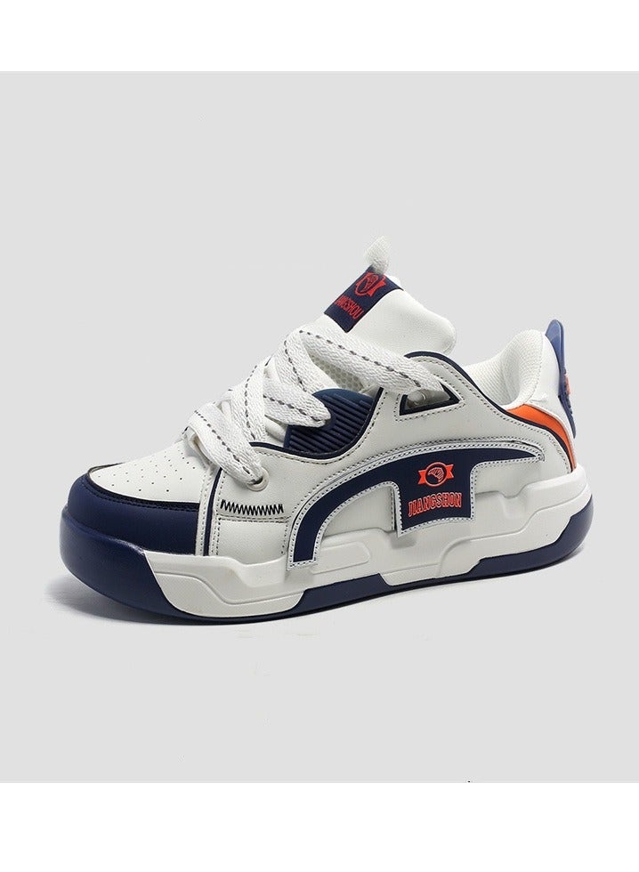 KUYING New Thick Sole Elevated Board Shoes 