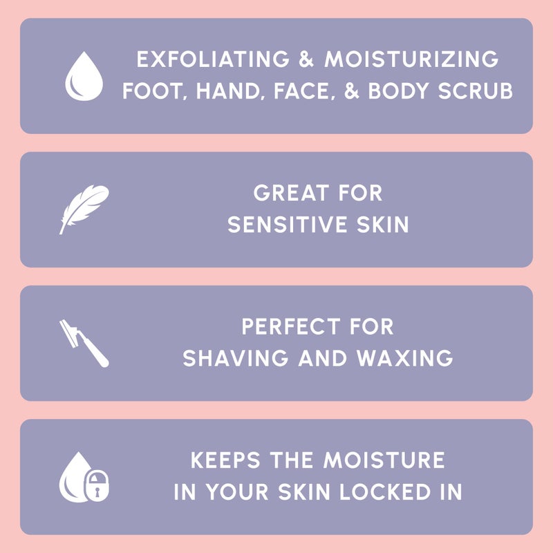 Brooklyn Botany سكر بني من بروكلين بوتاني - مقشر مرطب للجسم والوجه واليدين والقدمين - يحارب حب الشباب والخطوط الدقيقة والتجاعيد، هدايا رائعة للنساء والرجال - 10 أوقية - Image 3