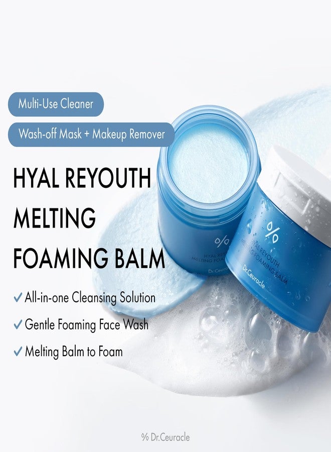 leegeehaam Dr.Ceuracle Hyal Reyouth Melting Foaming Balm - Cleansing Balm to Foam with Hyaluronic Acid, Moisturizing Makeup Remover & Wash-Off Mask, Korean Skincare (100 ml / 3.38 fl. oz.) - Image 2