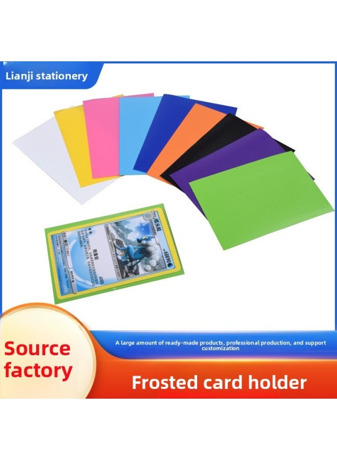 66X91Mm Yu-Gi-Oh Pokemon Magic Two-Layer Game Card Film Pp Colorful Game Frosted Card Sleeve