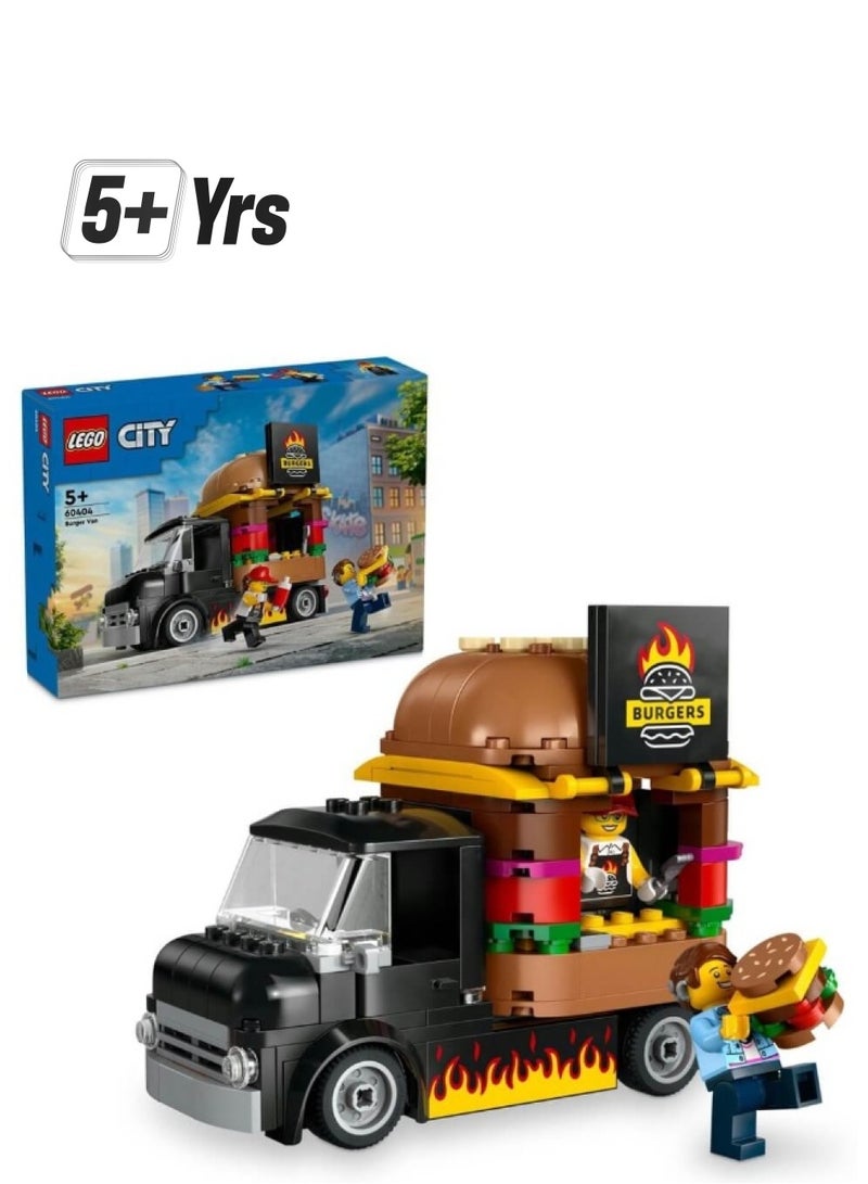 LEGO City Burger Van 60404 Building Toy Set (194 Pieces) - Image 1