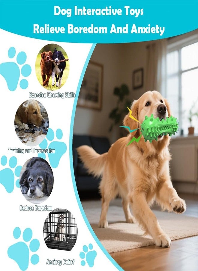SLAUNT Dog Teeth Cleaning Toy for Aggressive Chewers,Squeaky Interactive Dog Toy for Small Medium Large Breed for Training, Playing, Chewing,Puppy Christmas,Easter Birthday Gifts - Image 5