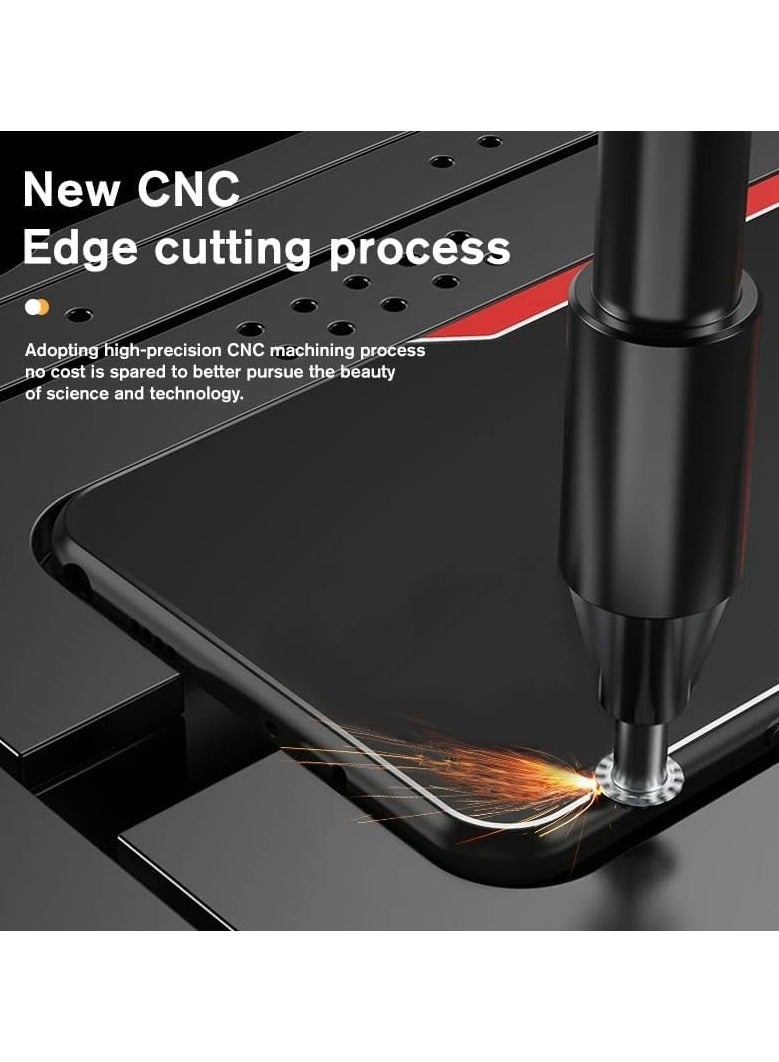 Case Compatible Realme GT 6, Matte Brushed Metal Back Cover Realme GT 6 Full Lens Case Scratch Resistant Shockproof Bumper Protective Case - Image 3