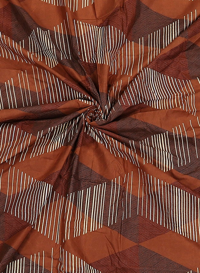 Status Contract-Cotton Rich Premium Double Bedsheet with 2 Pillow Covers for Bed Room, Home, Hotel-120 GSM, Maroon Diamond, 215 X 235 Cm - Image 5