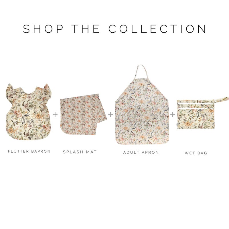 BapronBaby Delilah Floral Splash Mat - Waterproof Catch-All for Under High Chairs, Floors, Tables, Playtime or Arts & Crafts - Machine Washable - 45" x 45â€ - Image 5