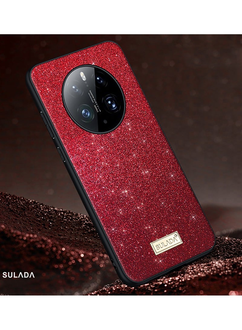 SULADA Case for Huawei Mate 50 Pro Cover Shockproof Starry Sky Soft Shell Red